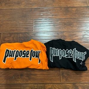 2 Justin Bieber Purpose World Tour Shirts